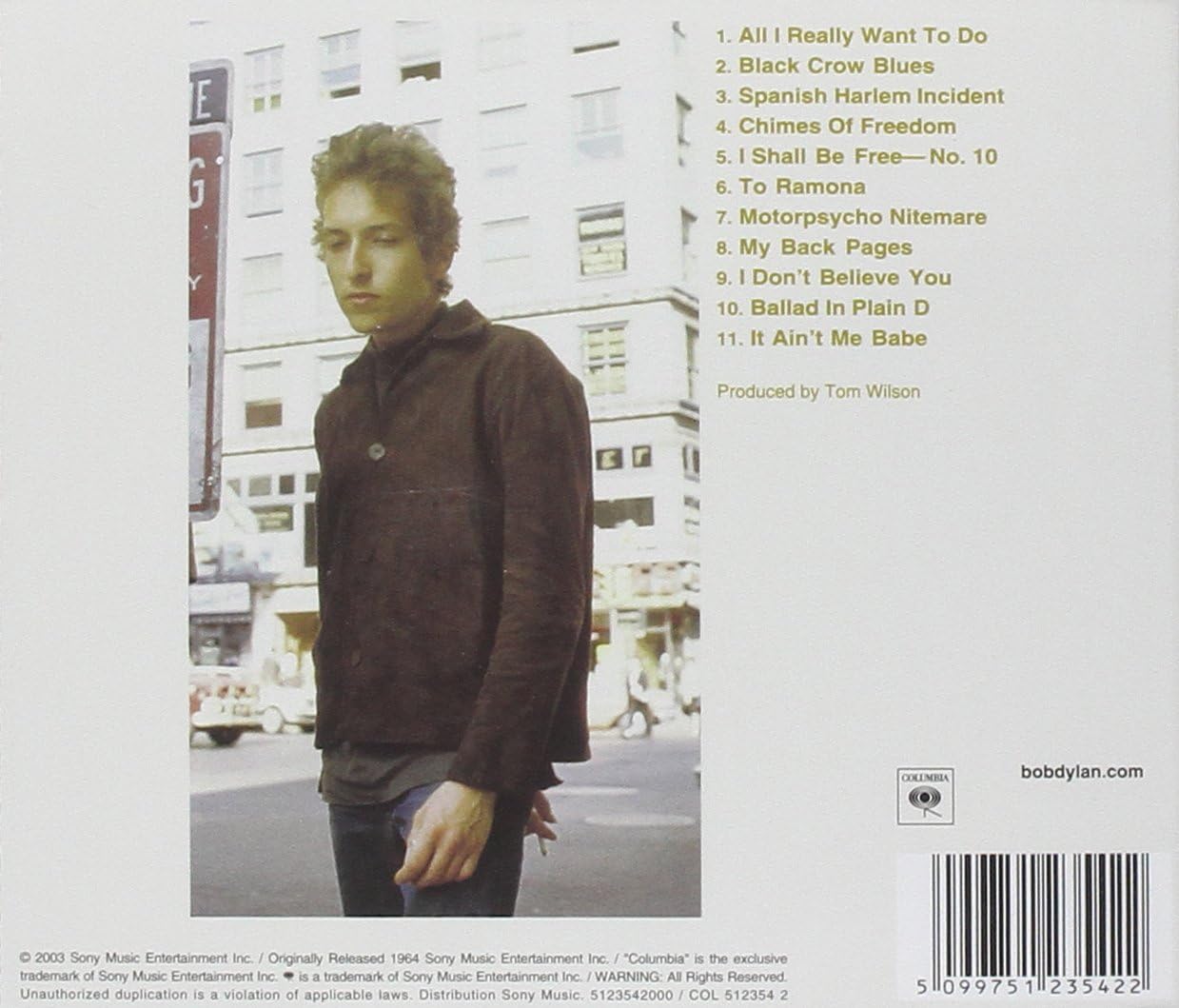 Artwork for Bob Dylan's Another Side Of Bob Dylan (CD)