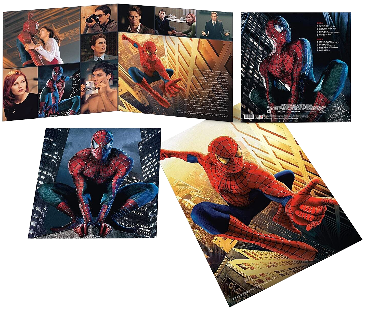 Artwork for Danny Elfman's Spider-Man - Original Motion Picture Score (Gold LP)