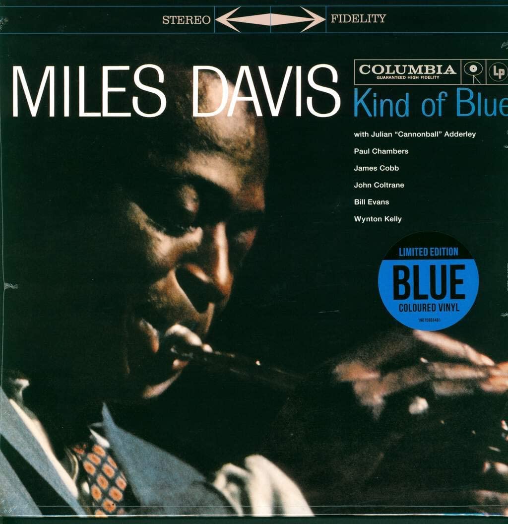 Artwork for Miles Davis's Kind of Blue (Blue Marbled LP)