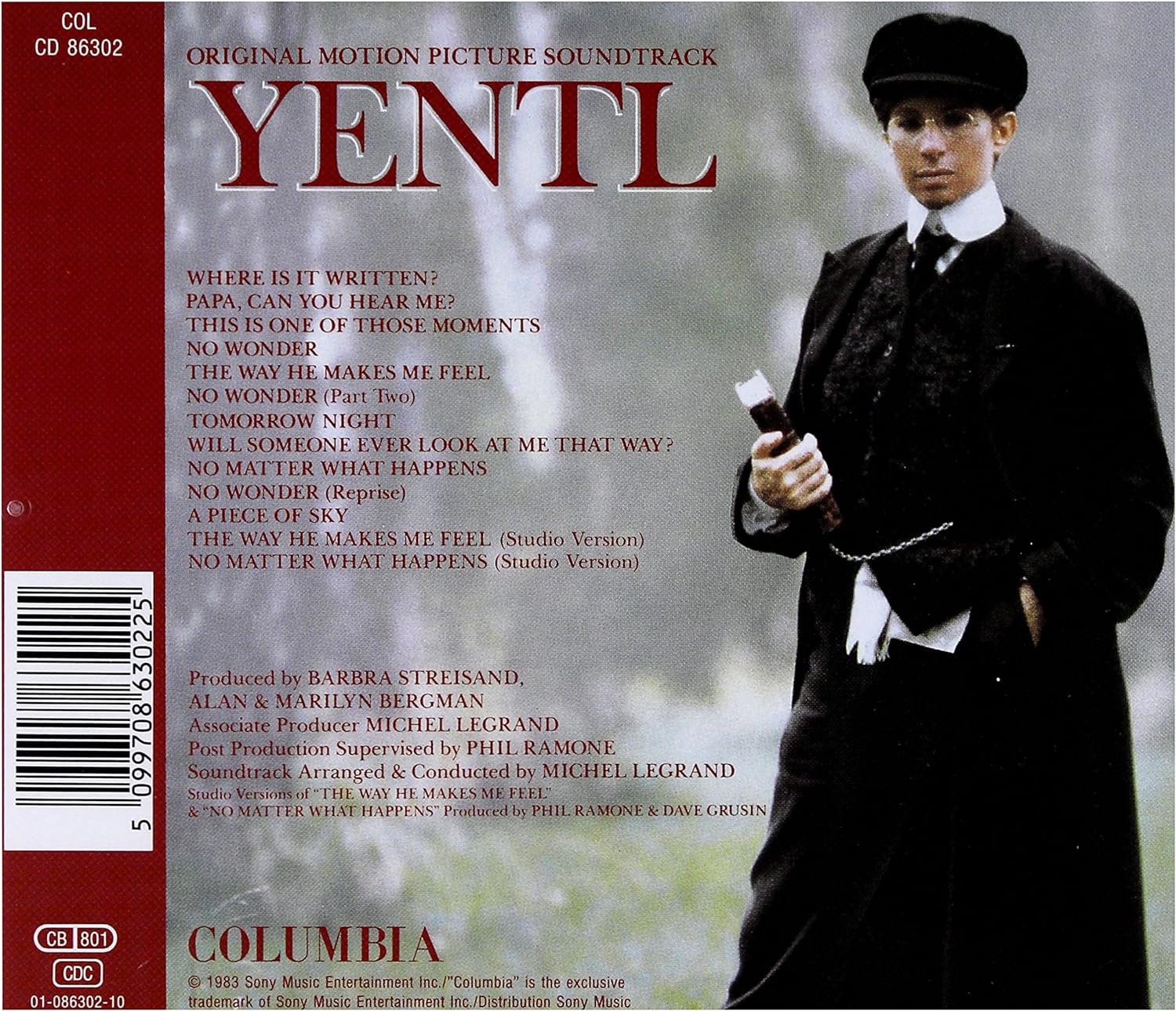 Artwork for Soundtracks's Yentl (CD)